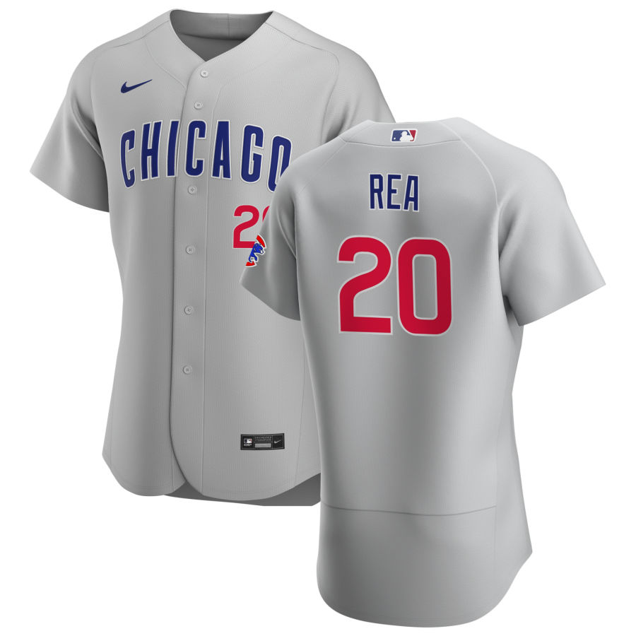 Chicago Cubs #20 Colin Rea Men Nike Gray Road 2020 Authentic Team Jersey
